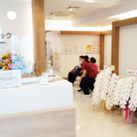 たくさんお花をいただきました 石塚内科ハートクリニックの内覧会